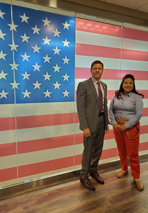 Col (Ret.) Sam Whitehurst, Dixon Center for Military and Veterans Services, and Rosie Torres, Burn Pits 360.