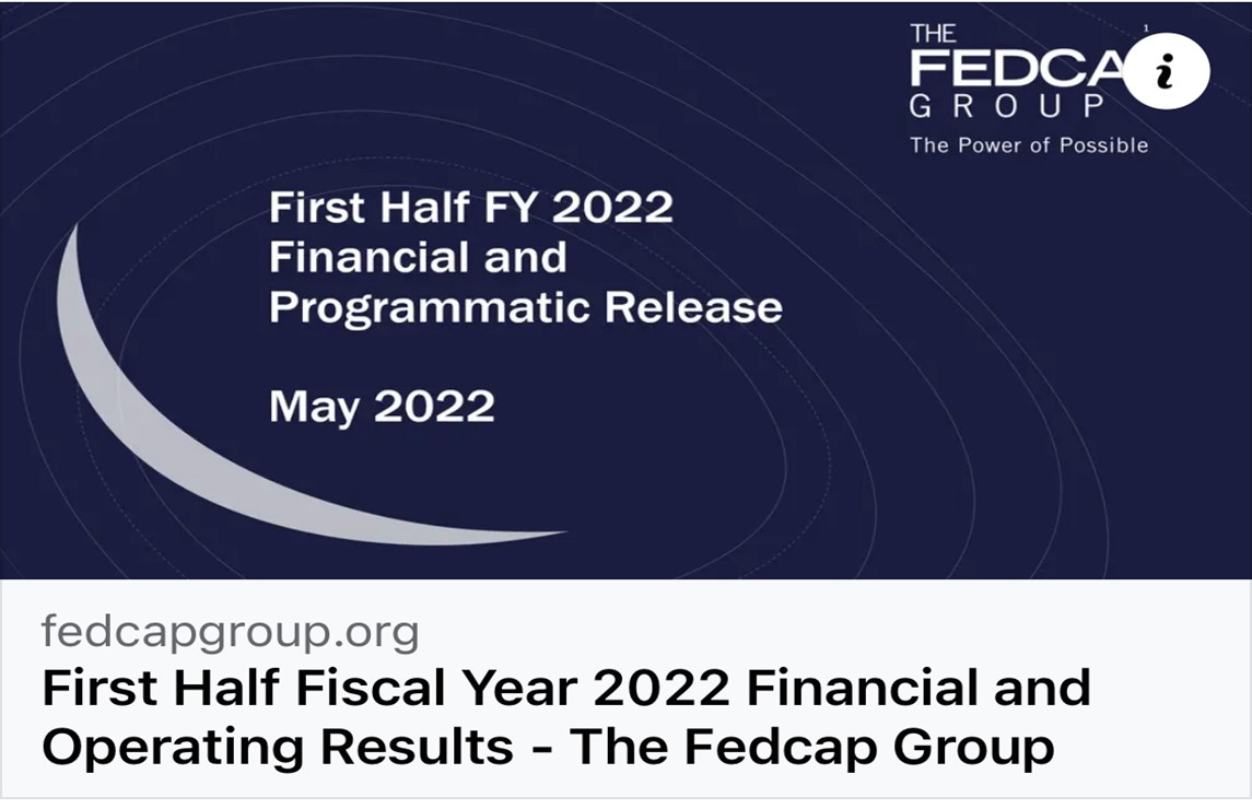 The Fedcap Group First Half FY 2022 Financial and Operating Results ...